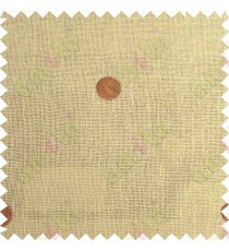 Peach with brown polka dots embroidery sheer cotton curtain designs